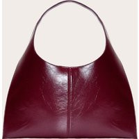 Burgundy Pu Circle Handle Shoulder Bag | PrettyLittleThing US