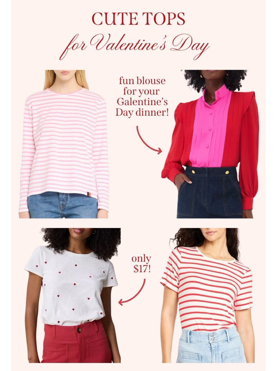 Cute tops for Valentine's Day

#LTKFindsUnder100 #LTKFindsUnder50 #LTKStyleTip