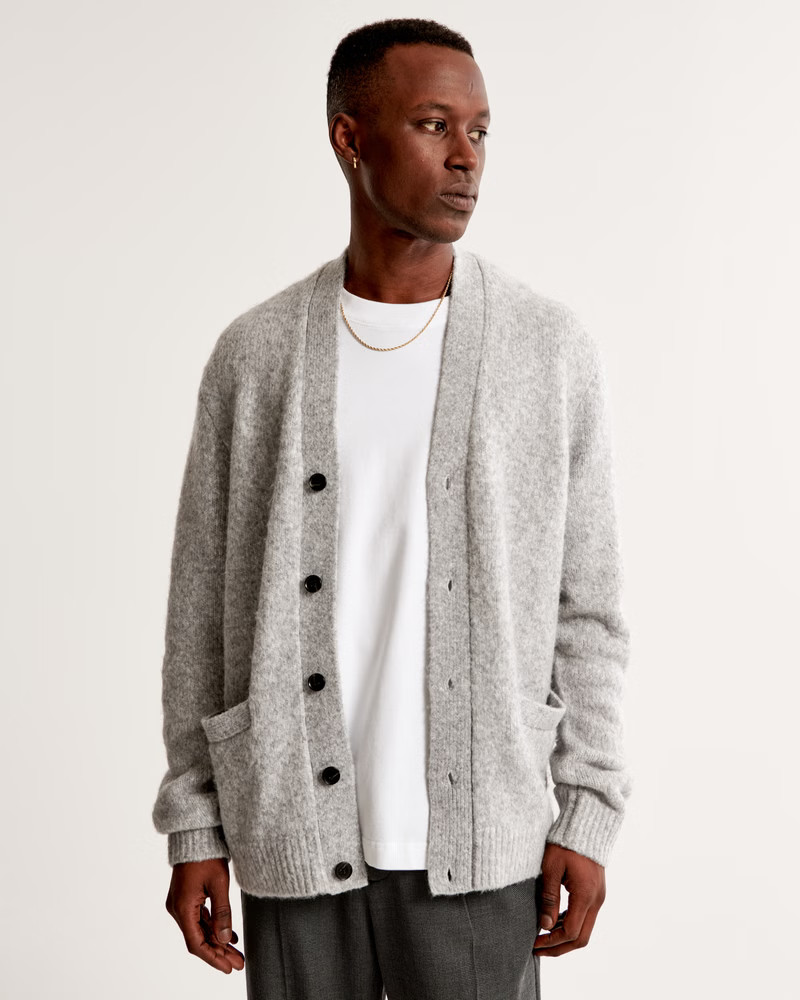 Men's Fuzzy Cardigan | Men's Tops | Abercrombie.com | Abercrombie & Fitch (US)