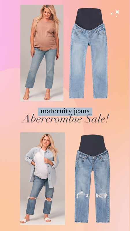 Maternity Jeans on sale! Abercrombie pregnancy jeans 

#LTKsalealert #LTKbump