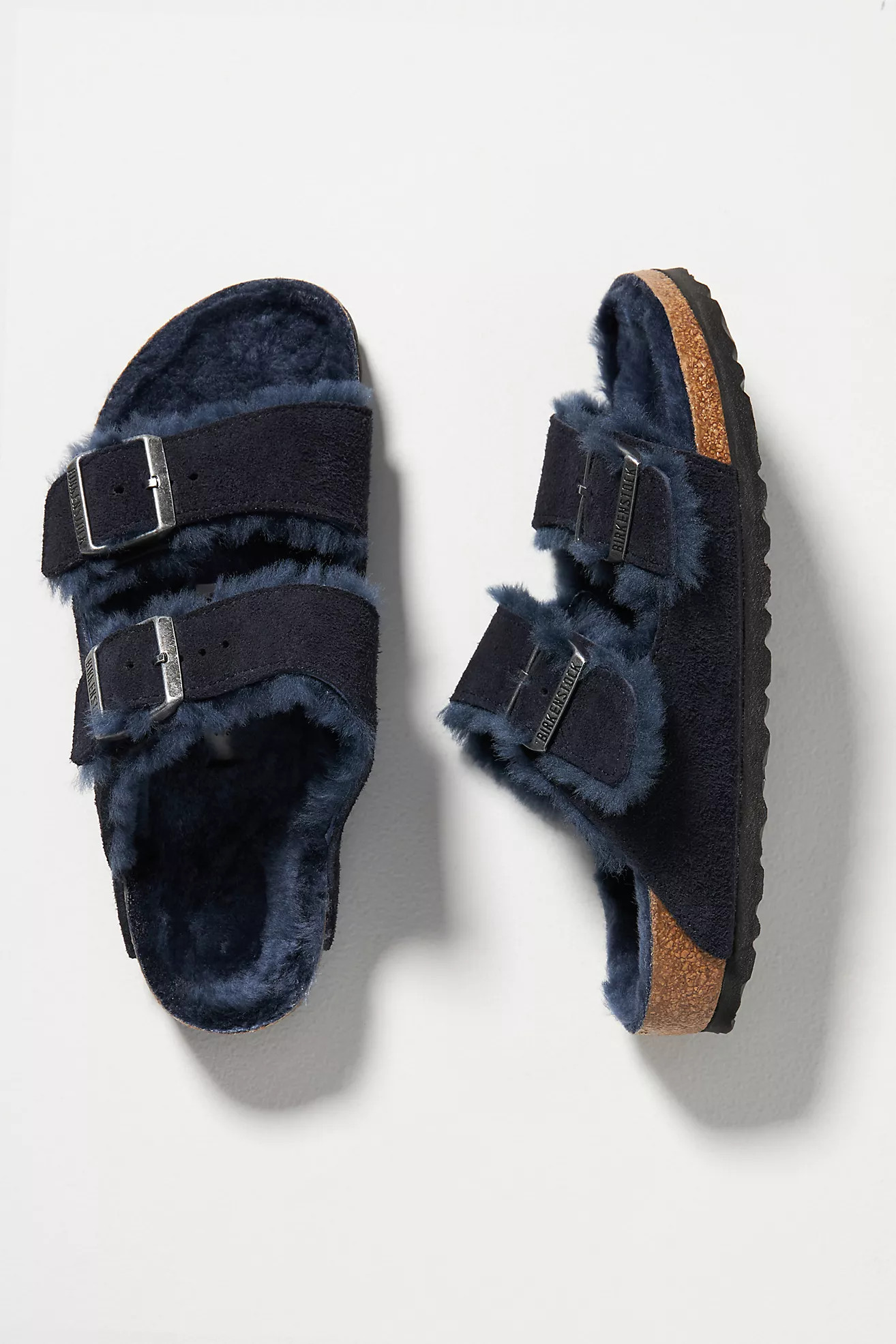 Birkenstock Arizona Shearling-Lined Sandals | Anthropologie (US)