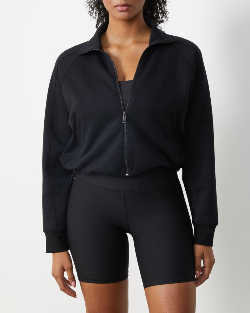 YPB Long-Sleeve Neoprene Full-Zip | Abercrombie & Fitch (US)