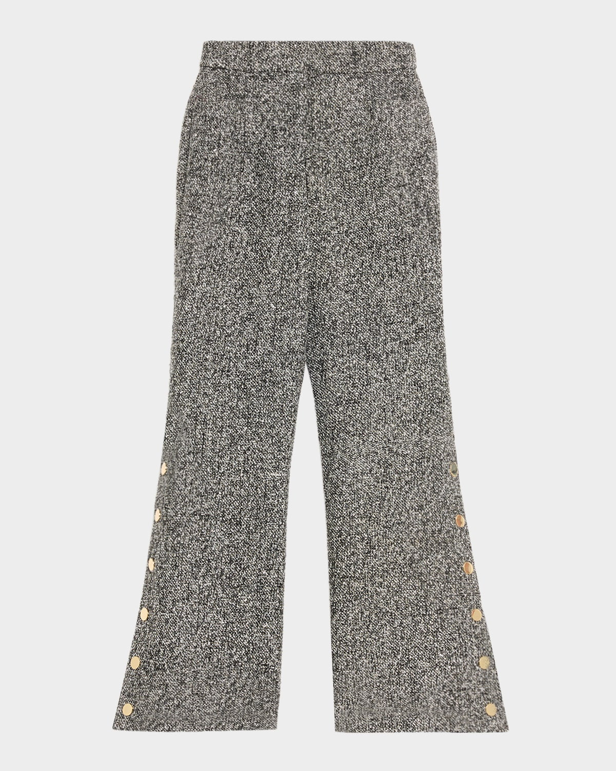 Gracie Button Wide-Leg Pants | Neiman Marcus