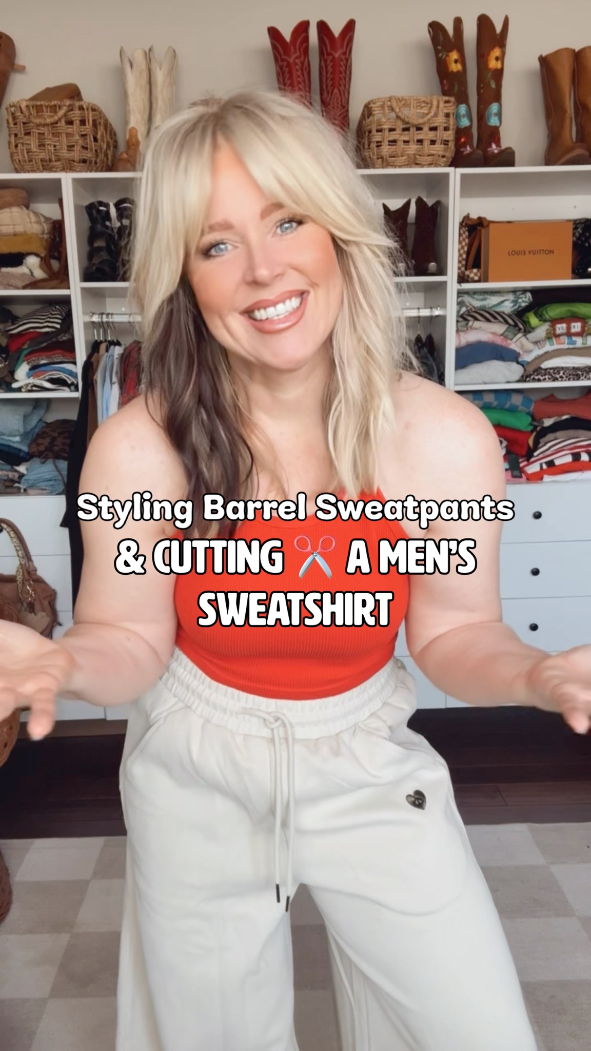 This mens sweatshirt turned out so cute! Way better after the cut ✂️ to me!! The barrel sweatpants are AMAZING! Love the fit of them! I’m wearing a large in sweatshirt  and a medium in the pants  
✨Save on earrings with code MANDIE 

#LTKgrwm #LTKootd #LTKHoliday