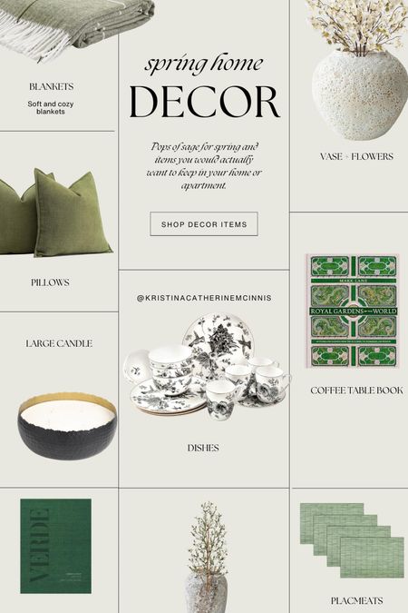 Spring decor items all in sage green ! 

#LTKfamily #LTKhome
