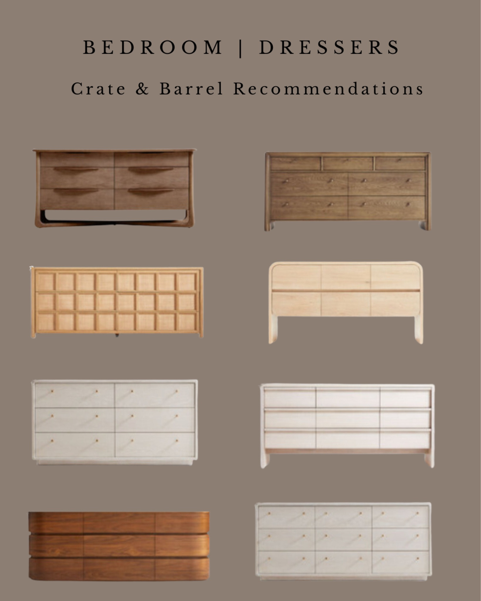 Crate & Barrel Dresser Recommendations

#LTKHome