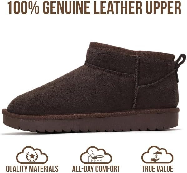 Project Cloud 100% Genuine Leather Ankle Boots for Women - Water Resistant with Memory Foam Insol... | Amazon (US)