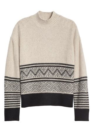 Fair Isle Mock-Neck Sweater | Banana Republic (US)