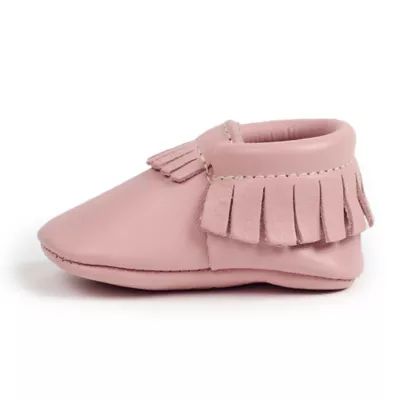 Freshly Picked Size 0-6M Moccasins in Blush | Bed Bath & Beyond
