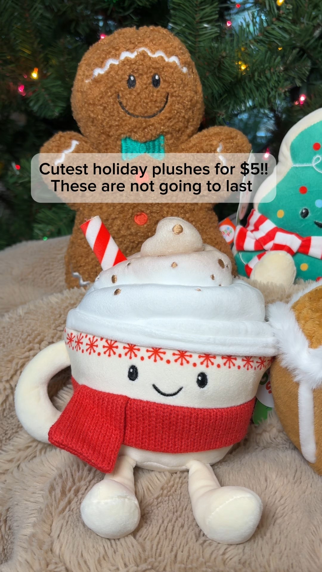 RUN!!!! $5 holiday plushes that feel like a popular (and way more expensive) brand! They are so stinking cute and absolutely will go out of stock.

There’s more than this, I just couldn’t afford all of them 😭 🤭

Comment PLUSHY and I’ll send you the link to all of them!

#stockingstuffers #plushy #plushes #stuffedanimal #holidaygift #holidaydecor #giftideaforkids #giftideaforteens 

#LTKSeasonal #LTKGiftGuide #LTKHoliday