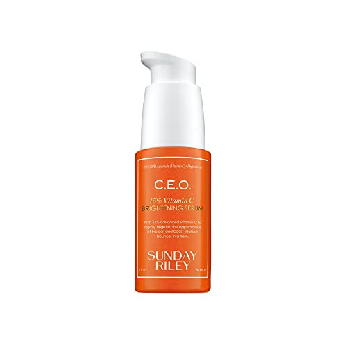 Sunday Riley C.E.O. 15% Vitamin C Brightening Serum, Orange, 1.0 Fl oz(pack of 1) | Amazon (US)