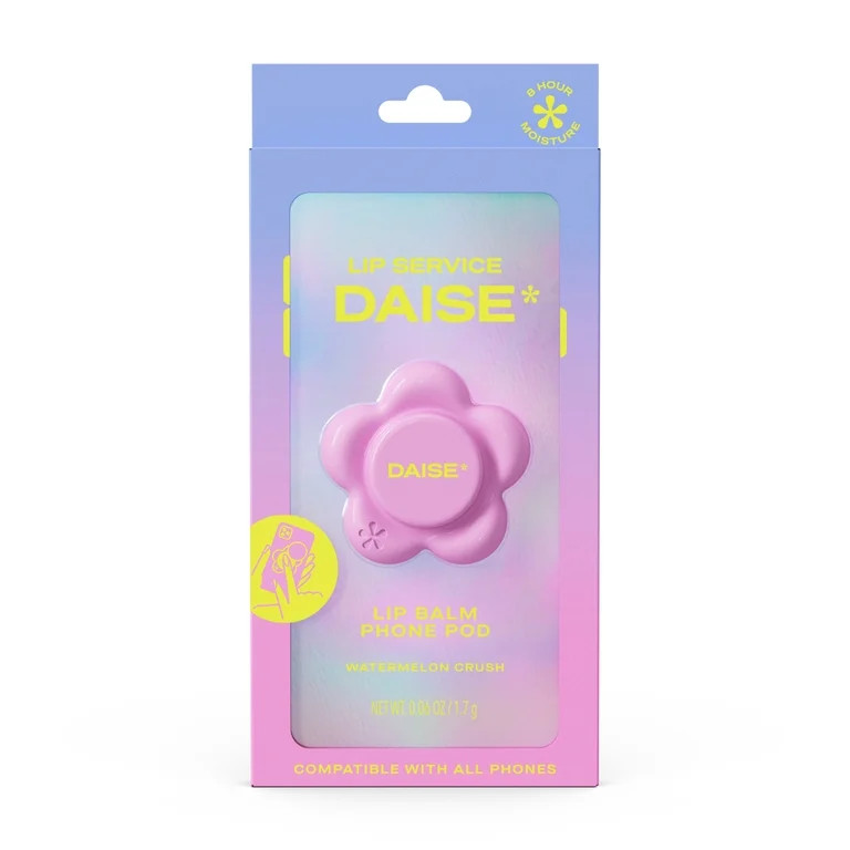DAISE Lip Service Lip Balm Phone Pod Watermelon Crush, With Vitamin E and Shea Butter,1.7 g | Walmart (US)