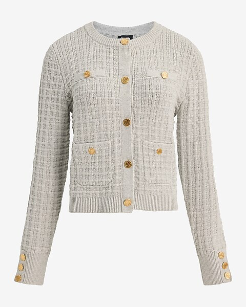 Novelty Button Sweater Jacket | Express