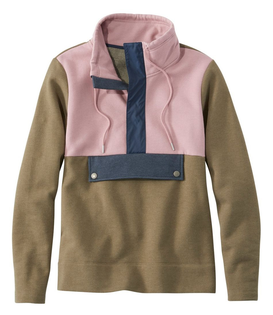 Women's Signature Organic Sweatshirt, Anorak Colorblock | L.L. Bean
