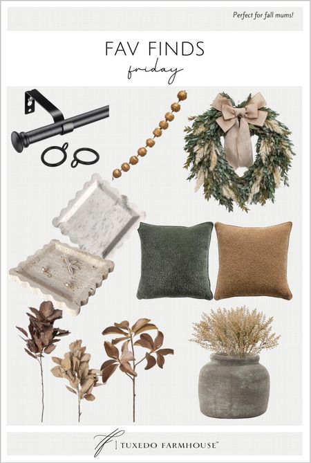 My favorite home decor finds this week. 

Pillows, faux florals, fall florals, pottery vases, decor trays, fall wreaths, gold beads, curtain rods, fall decor. 

#ltkunder50

#LTKSeasonal #LTKFind #LTKhome