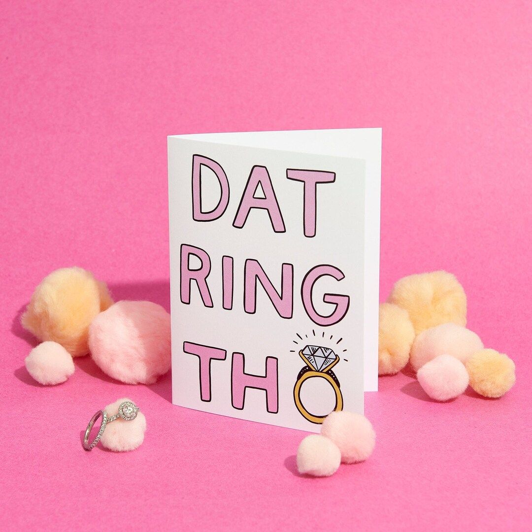Dat Ring Though Funny Wedding Card Engagement Card - Etsy | Etsy (US)