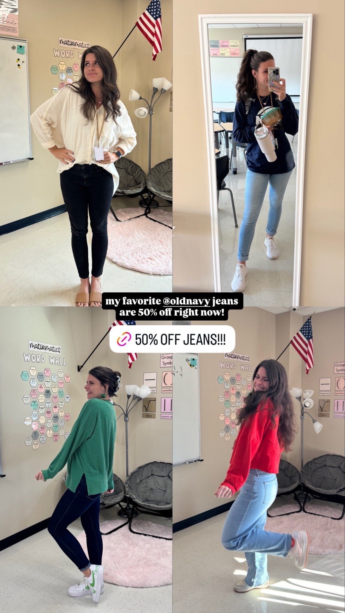 50% off my absolute favorite jeans for school/work!

#LTKWorkwear #LTKSaleAlert #LTKootd
