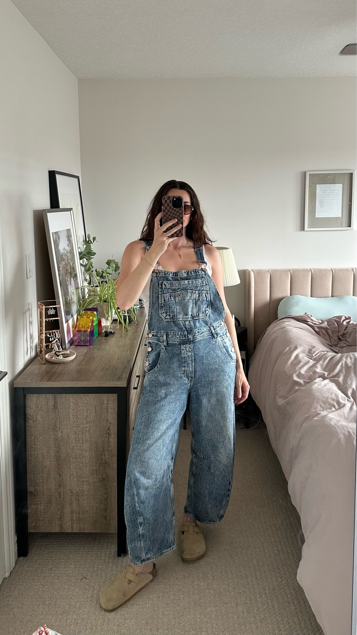 Postpartum mom over 30 style barrel leg overalls Birkenstock spring summer style

#LTKcanada #LTKsummer #LTKstyletip