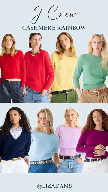 Loving all the colors of these sweaters 😍 #jcrew #newarrivals 

#LTKSpringSale #LTKSeasonal