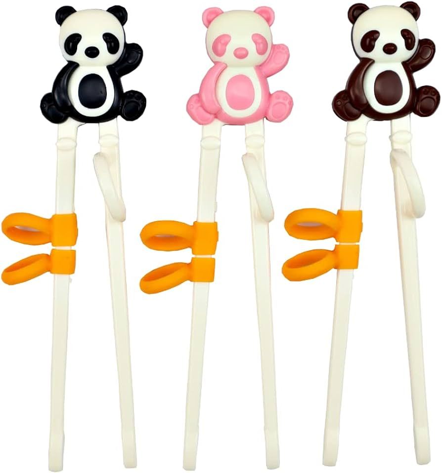 Kids Chopsticks, Jawbush Panda Training Chopsticks for Kids & Beginners, Reusable Cute Kids Utens... | Amazon (US)
