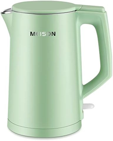 Amazon.com: MEISON Electric Kettles Stainless Steel, Double Wall Hot Water Boiler Heater, Cool To... | Amazon (US)