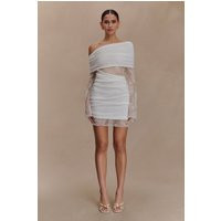 Luxie Lace Knit Mini Dress - Ivory I MESHKI I Size XXS | MESHKI US