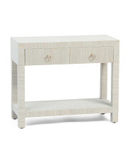 Raffia 2 Drawer Console Table | TJ Maxx