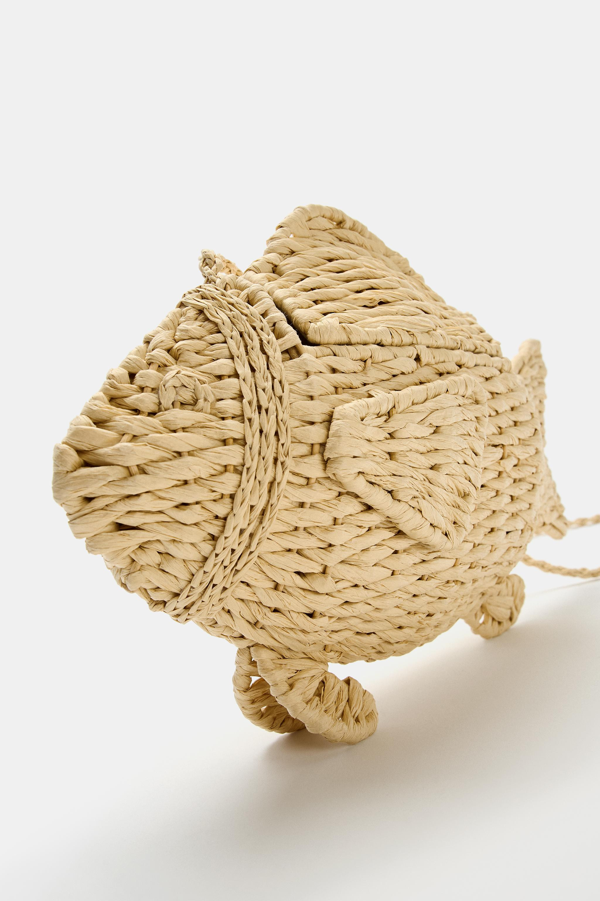 FISH-SHAPED WOVEN EFFECT BAG | Zara US