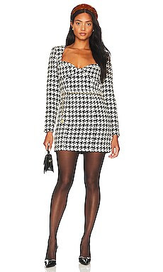 ASSIGNMENT Blair Mini Dress in Black & White from Revolve.com | Revolve Clothing (Global)