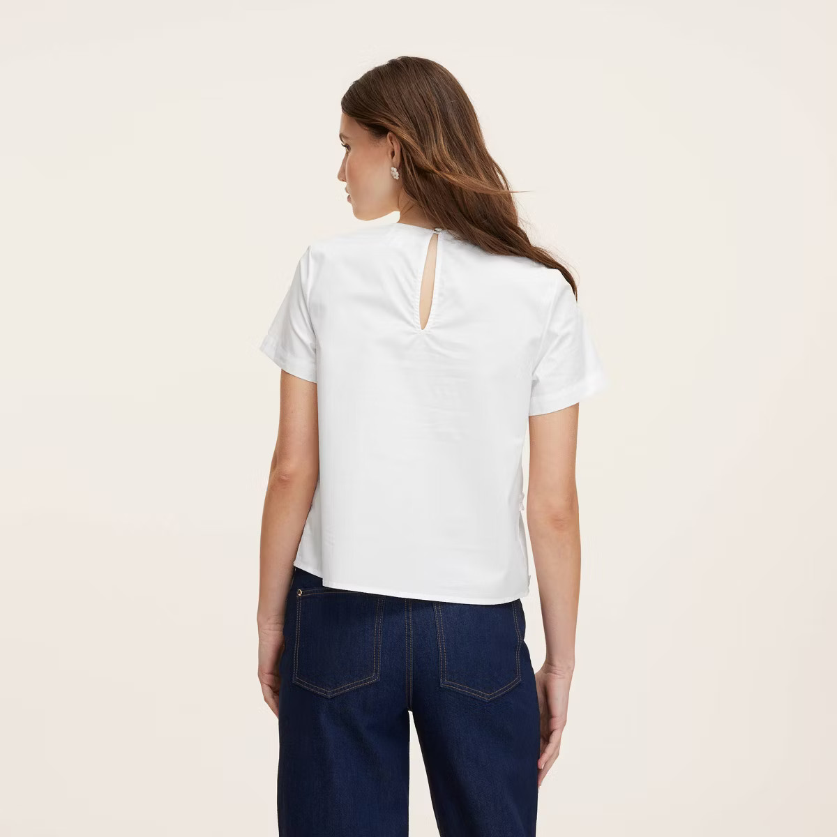 Women's Ribbon Short Sleeve Blouse -  kate spade new york x Target White | Target