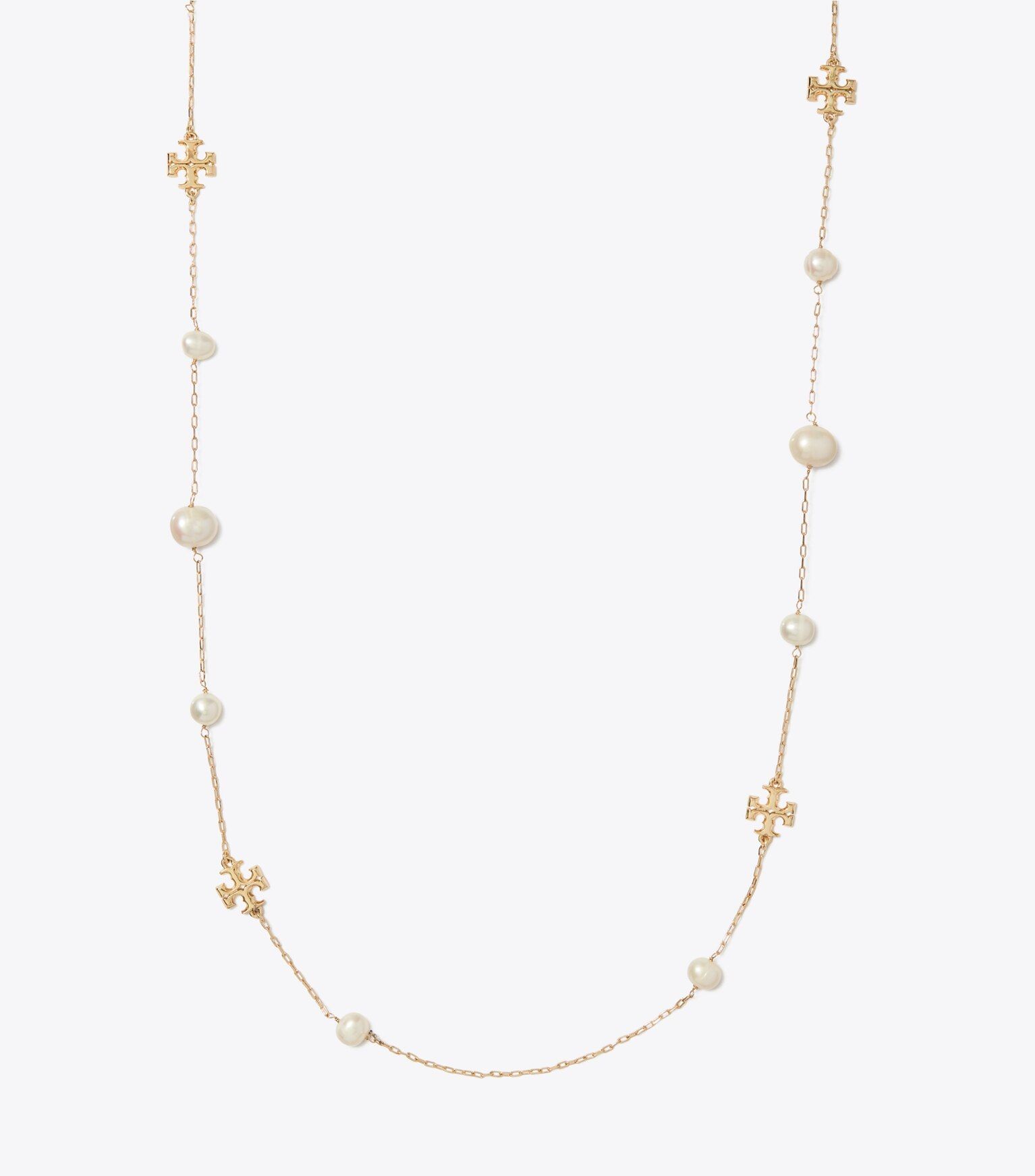 Lange Kira Halskette mit Perlen | Tory Burch (US)