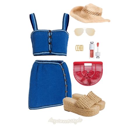 The perfect two piece blue set for Memorial Day or the 4th! 

#LTKtravel #LTKFind #LTKSeasonal