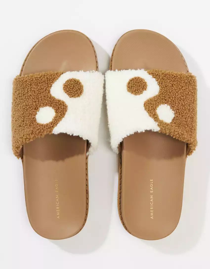 AE Yin Yang Terry Slide Sandal | American Eagle Outfitters (US & CA)
