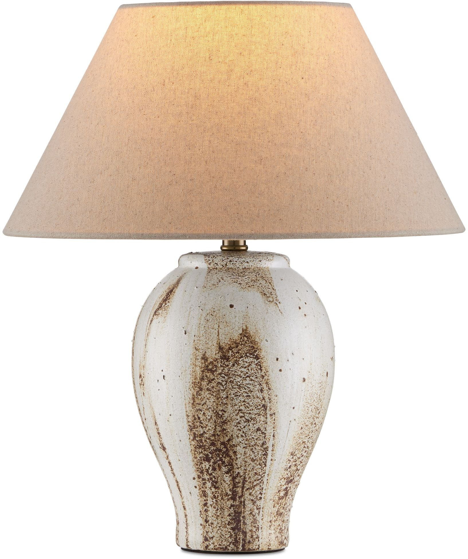 Currey And Company 6000-1004 Latte 17" Tall Buffet Table Lamp - Beige / Off-White | Walmart (US)