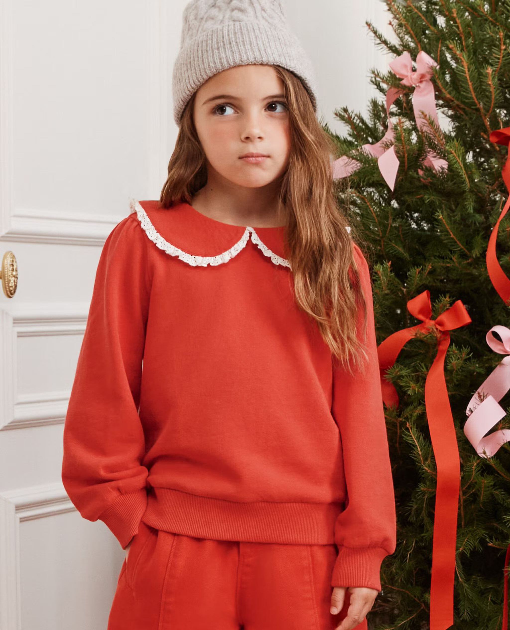 French Terry Collared Sweatshirt | Hanna Andersson