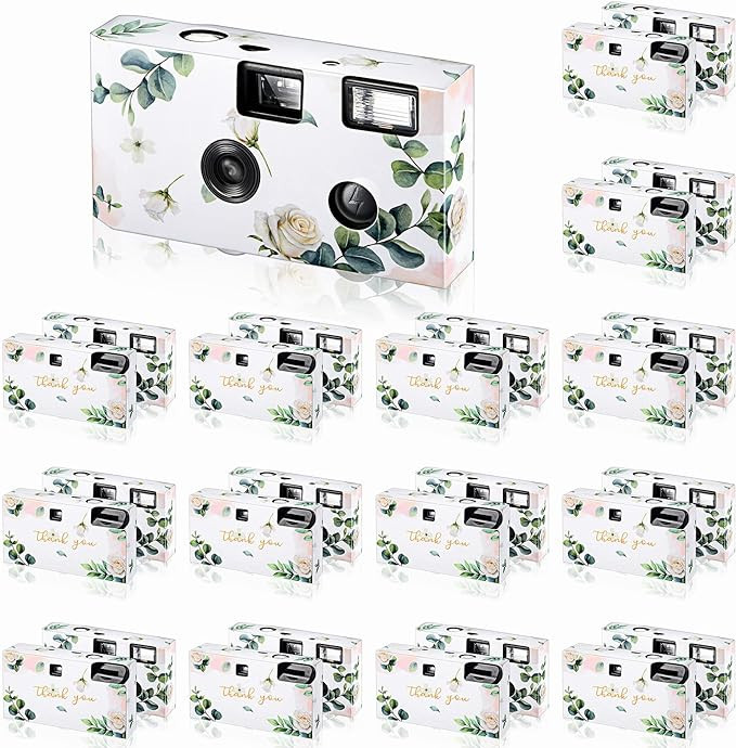 Treela 15 Pack of Disposable Cameras for Wedding Bulk Single Use Flash 35mm Film Camera for Conce... | Amazon (US)