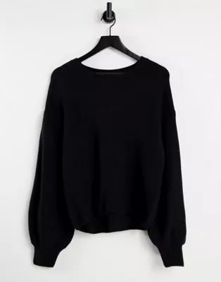 Onzie knitted sweatshirt in black | ASOS (Global)