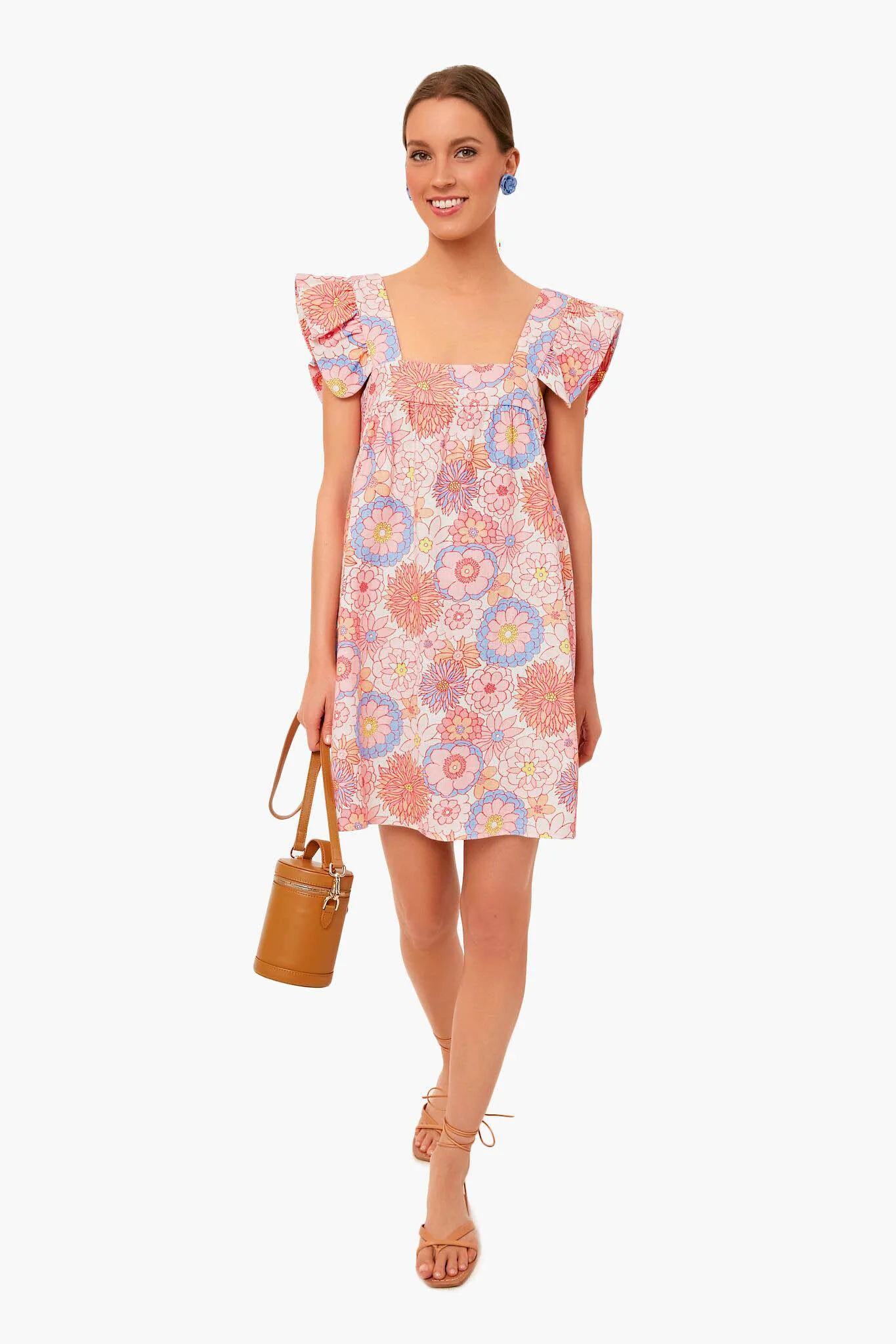 Folly Floral Hazel Flutter Sleeve Dress | Tuckernuck (US)