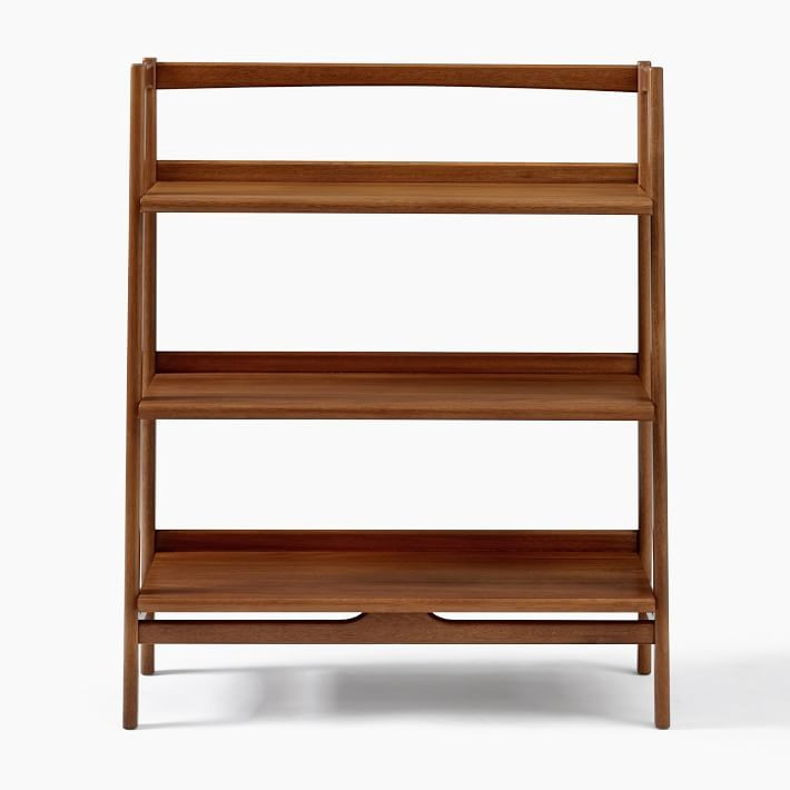 Mid-Century Low Shelf - Acorn | West Elm (US)