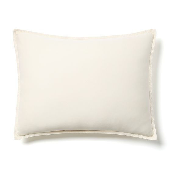 Brushed Tencel Twill Standard Sham, Birch | West Elm (US)