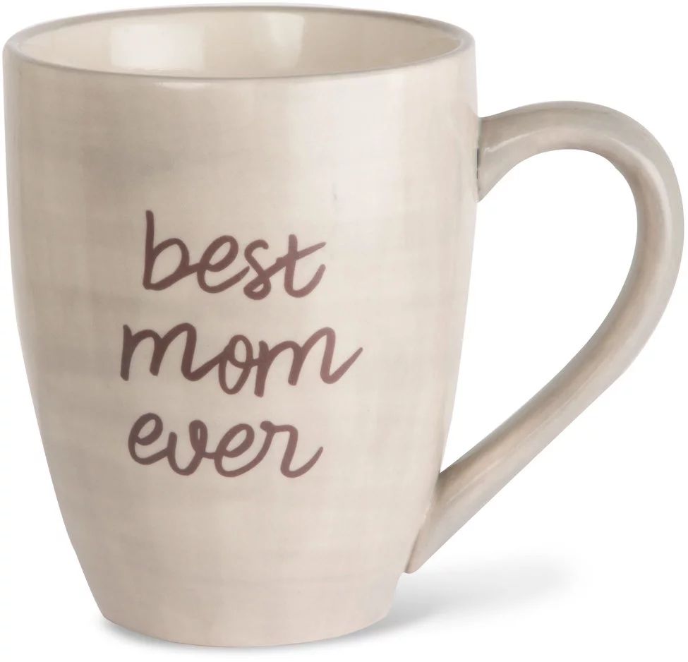 Pavilion - Best Mom Ever Tan and Purple Large 20 oz Ceramic Coffee Mug Tea Cup | Walmart (US)