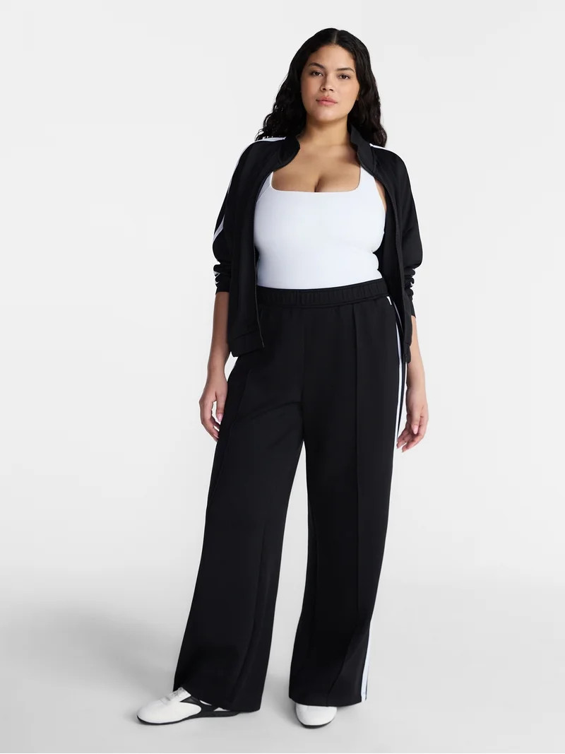 Avia Women's Pique Knit Pants, 30" Inseam, Sizes XS-XXXL | Walmart (US)