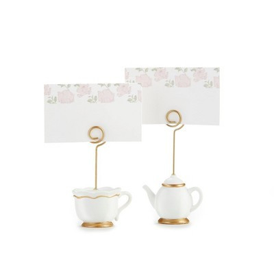 Kate Aspen Miniature Tea Time Whimsy Place Card Holder (Set of 6) | 25337NA | Target