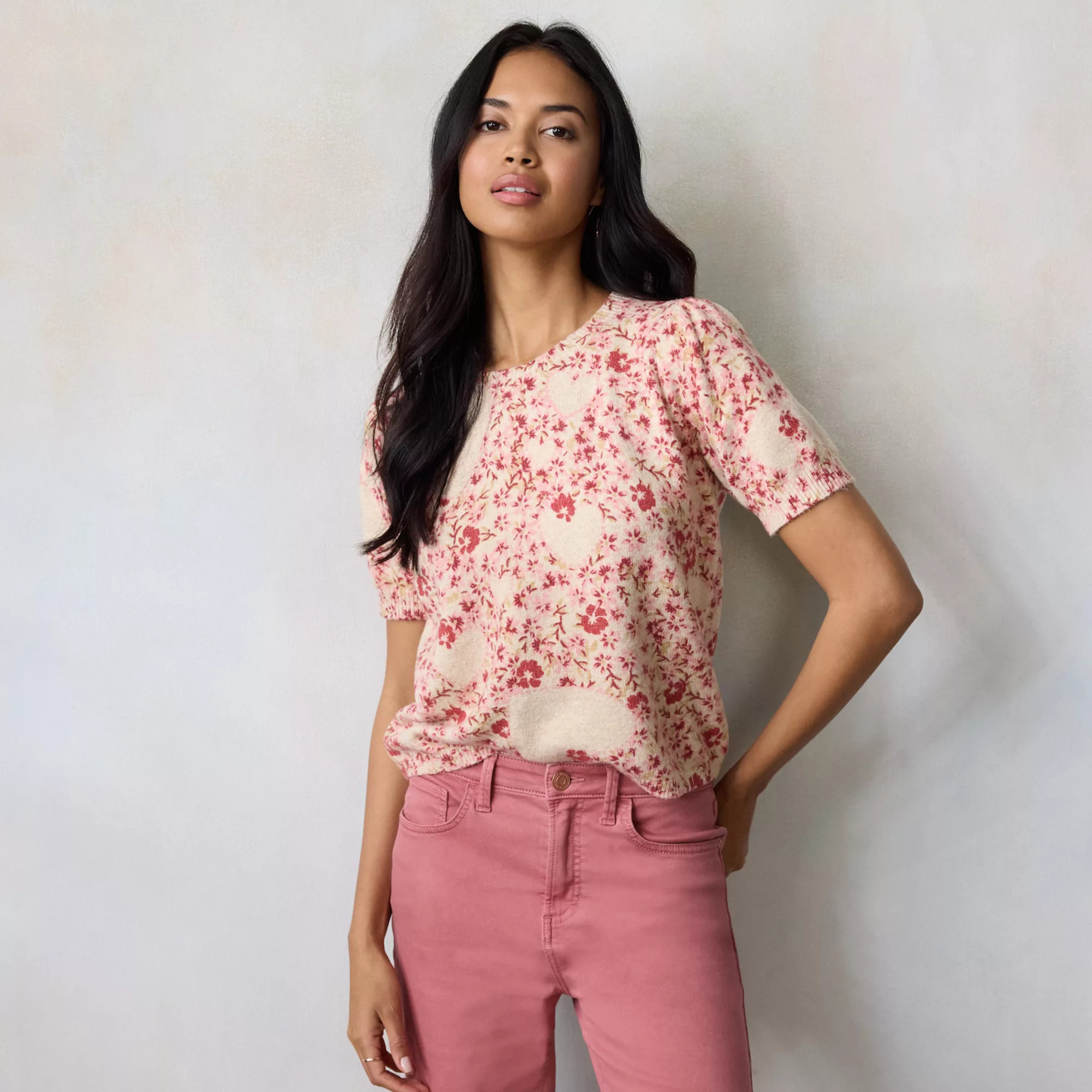 Women's LC Lauren Conrad Short Sleeve Sweater Tee | Kohl's