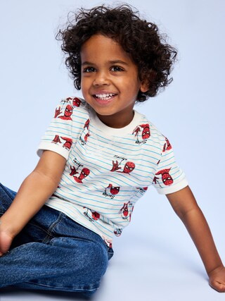 Old Navy x Marvel Spider-Man Graphic Ringer T-Shirt for Toddler Boys | Old Navy (US)
