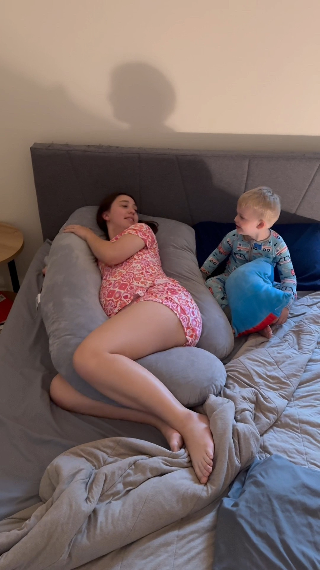 Endlessly cozy in my @momcozy pregnancy pillow. I love this thing so much it will be staying in the bed with me even when I'm not pregnant. Every mama needs one of these. The one I have (color: grey), is on sale on now on Amazon!

#LTKSaleAlert #LTKBump #LTKFindsUnder50