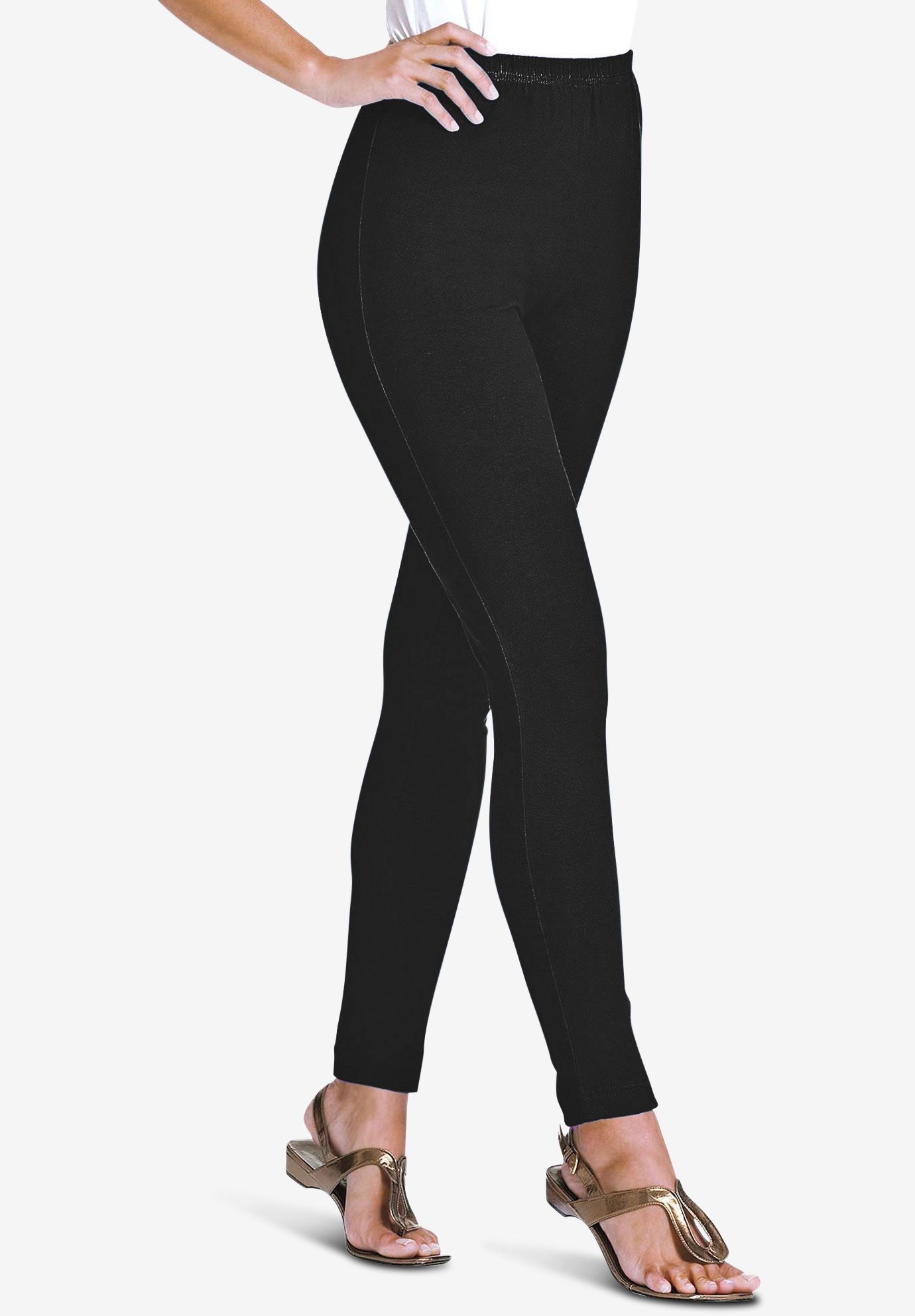 Stretch Cotton Legging | Woman Within