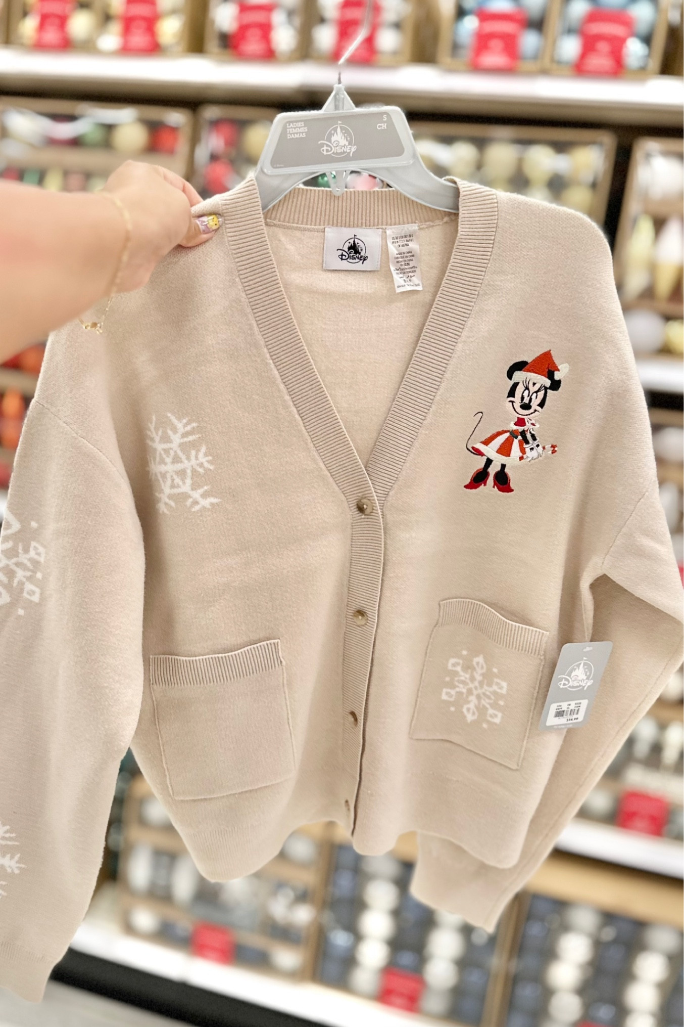 Neutral Minnie cardigan now online!🎄

#LTKHoliday #LTKSeasonal