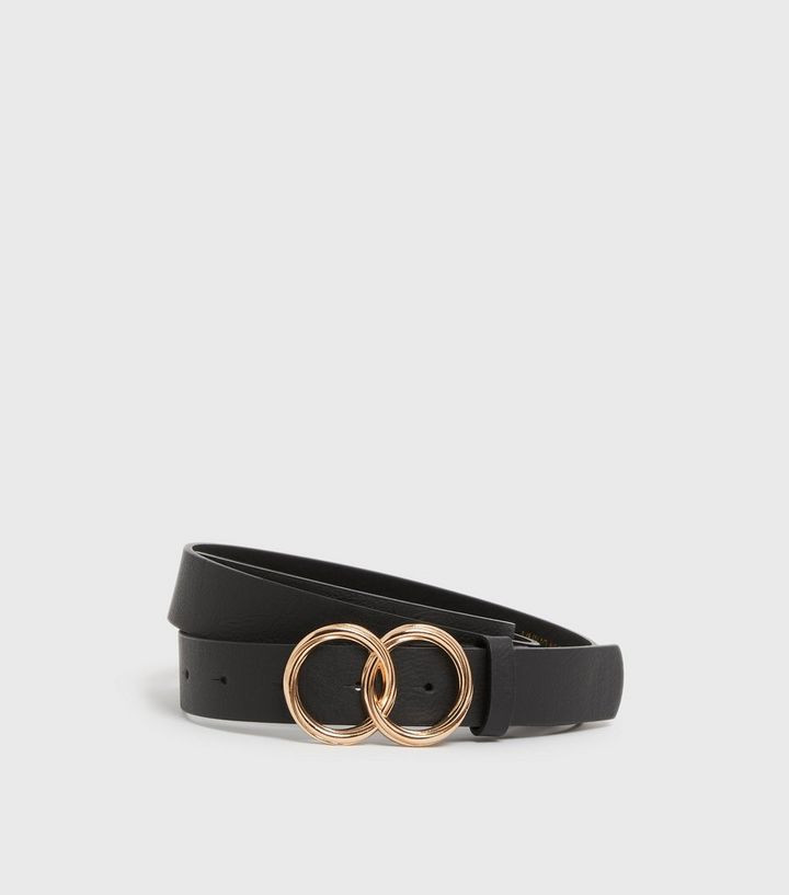 Curves Black Textured Double Circle Belt
						
						Add to Saved Items
						Remove from Saved ... | New Look (UK)