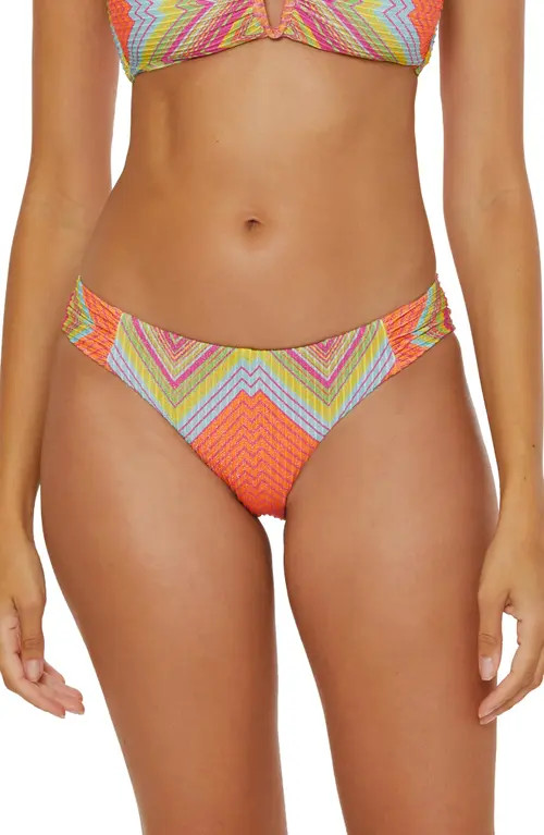 Becca Summer Hipster Bikini Bottoms in Blue Multi at Nordstrom, Size Small | Nordstrom